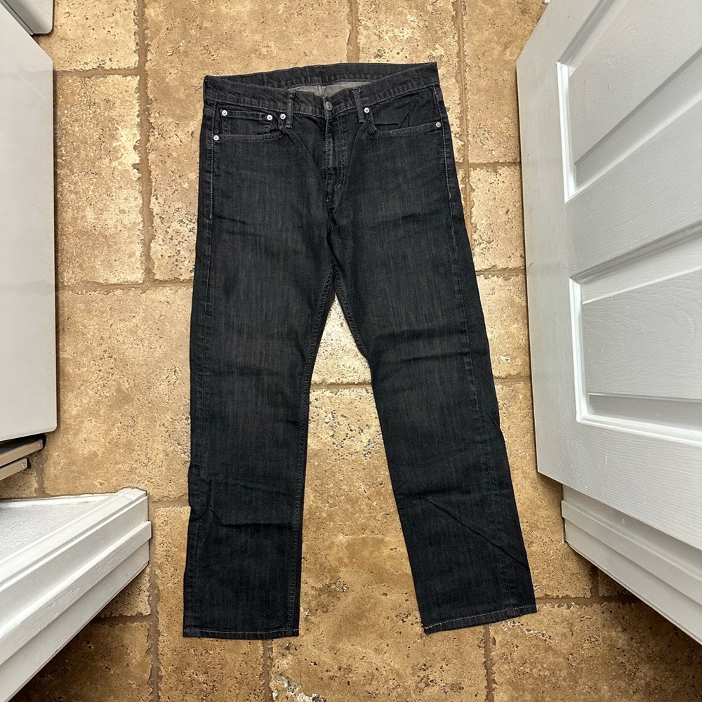 Levi’s 513 Black Denim Jeans Size 34 Waist Vintage Pants